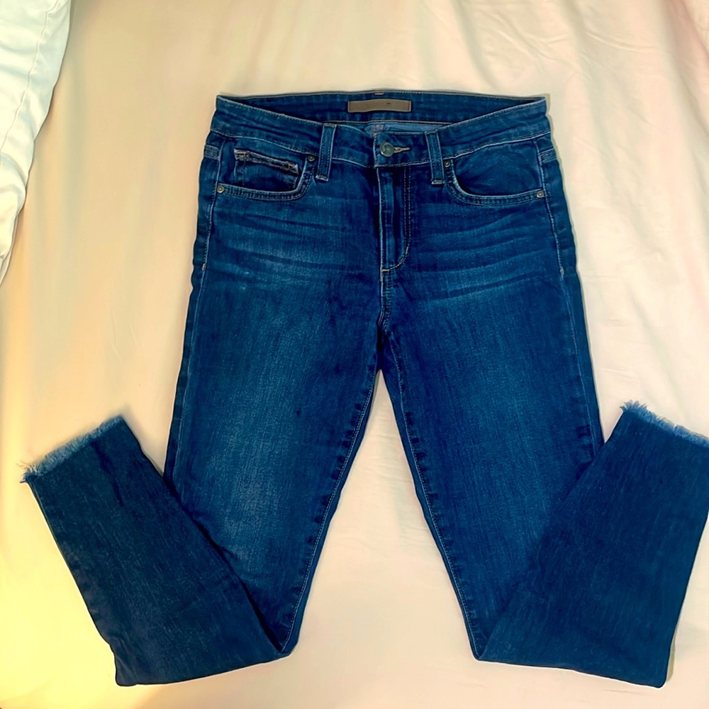 Joe’s Jeans ankle skinny slant hem jeans size 27 excellent condition